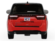 2019 Dodge Durango "Lowell Arkansas Fire Department" Red and Black with Black Stripes "Fire & Rescue" Series #5 1/64 Diecast Model Car by Greenlight image 5
