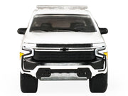 2024 Chevrolet Tahoe "Montgomery County Maryland Fire & Rescue Bethesda-Chevy Chase Rescue Squad" White with Yellow Stripes "Fire & Rescue" Series #5 1/64 Diecast Model Car by Greenlight image 4