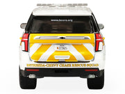 2024 Chevrolet Tahoe "Montgomery County Maryland Fire & Rescue Bethesda-Chevy Chase Rescue Squad" White with Yellow Stripes "Fire & Rescue" Series #5 1/64 Diecast Model Car by Greenlight image 5