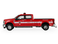 2018 Ford F-350 Pickup Truck "Los Angeles Fire Department" Red with White Stripes "Fire & Rescue" Series #5 1/64 Diecast Model Car by Greenlight image 2