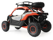 Can-Am Maverick X3 X RS Turbo RR with Roof Rack Chalk Gray and Orange 1/12 Diecast Model by BRP Models image 3