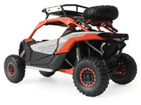 Can-Am Maverick X3 X RS Turbo RR with Roof Rack Chalk Gray and Orange 1/12 Diecast Model by BRP Models image 3