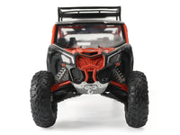Can-Am Maverick X3 X RS Turbo RR with Roof Rack Chalk Gray and Orange 1/12 Diecast Model by BRP Models image 4