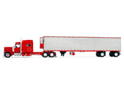 Peterbilt 589 with 78" Mid-Roof Sleeper and 53' Utility Trailer with Reefer "Blackjack Express LLC" Red "Big Rigs" Series II #6 1/64 Diecast Model by DCP/First Gear image 3