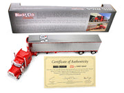 Peterbilt 589 with 78" Mid-Roof Sleeper and 53' Utility Trailer with Reefer "Blackjack Express LLC" Red "Big Rigs" Series II #6 1/64 Diecast Model by DCP/First Gear image 5