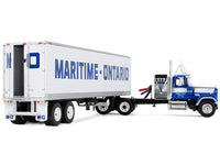 First Gear DCP Mack Super-Liner Maritime-Ontario blue white 40 foot reefer trailer 1:64 69-2273, view 4