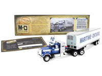 First Gear DCP Mack Super-Liner Maritime-Ontario blue white 40 foot reefer trailer 1:64 69-2273, view 5