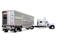First Gear Peterbilt 379 National Carriers Wilson livestock trailer 1:64 69-2306, product image 3
