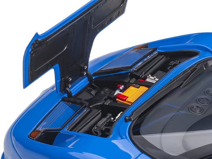 Bugatti EB110 SS Super Sport French Racing Blue with Silver Wheels 1/18 Model Car by Autoart image 2