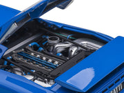 Bugatti EB110 SS Super Sport French Racing Blue with Silver Wheels 1/18 Model Car by Autoart image 3
