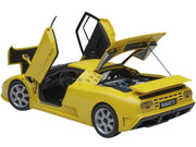 Bugatti EB110 SS Super Sport Giallo Bugatti Yellow with Silver Wheels 1/18 Model Car by Autoart image 2