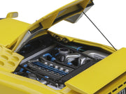 Bugatti EB110 SS Super Sport Giallo Bugatti Yellow with Silver Wheels 1/18 Model Car by Autoart image 4