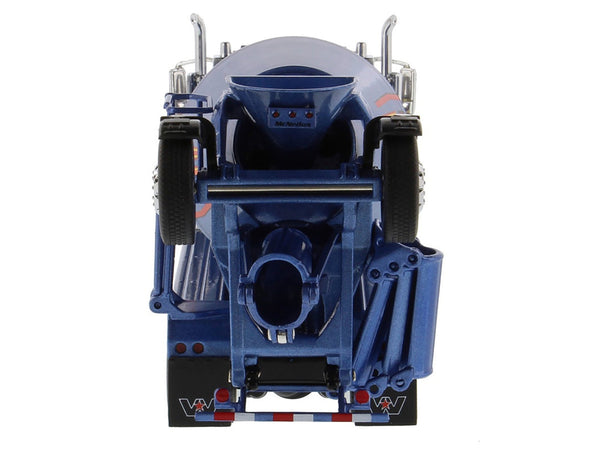 Western Star 4900 with Bridgemaster McNeilus Mixer Blue Metallic "Transport Series" 1/50 Diecast Model by Diecast Masters image 4