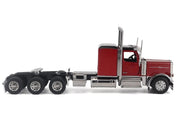 Peterbilt 589 Tridem-Axle Legendary Package Truck Tractor with 58" Sleeper Legendary Red "Transport Series" 1/64 Diecast Model by Diecast Masters image 2