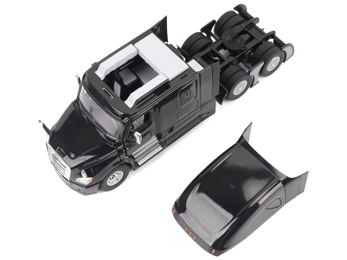 Freightliner New Cascadia Sleeper Cab Truck Tractor Black "Transport Series" 1/50 Diecast Model by Diecast Masters image 2