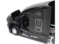 Kenworth T680 76" High Roof Sleeper Cab Truck Tractor Black "Transport Series" 1/50 Diecast Model by Diecast Masters image 2