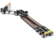 Kenworth T880 SBFA Tridem Truck with Trail King HDG Lowboy Trailer Black "Transport Series" 1/50 Diecast Model by Diecast Masters image 2