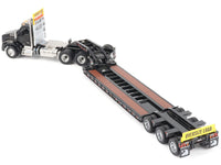 Kenworth T880 SBFA Tridem Truck with Trail King HDG Lowboy Trailer Black "Transport Series" 1/50 Diecast Model by Diecast Masters image 2