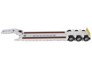 Trail King TK120 Hydraulic Detachable Gooseneck Lowboy Trailer White (Regular Version) "Transport Series" 1/50 Diecast Model by Diecast Masters image 3