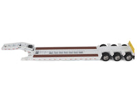 Trail King TK120 Hydraulic Detachable Gooseneck Lowboy Trailer White (Regular Version) "Transport Series" 1/50 Diecast Model by Diecast Masters image 3
