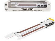 Trail King TK120 Hydraulic Detachable Gooseneck Lowboy Trailer White (Regular Version) "Transport Series" 1/50 Diecast Model by Diecast Masters image 5