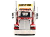 Peterbilt 589 Tridem-Axle Truck Tractor with Day Cab Legendary Red "Transport Series" 1/32 Diecast Model by Diecast Masters image 4