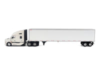 Kenworth T680 Next-Gen 76" High-Roof Sleeper Tandem Tractor White with Great Dane Champion 53ft Dry Cargo Trailer "Transport Series" 1/50 Diecast Model by Diecast Masters image 2