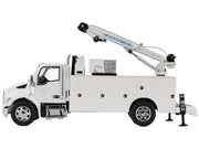 Kenworth T380 Auto-Crane Titan 85-Body HC14-Crane Work Truck with Miller EnPak White "Transport Series" 1/50 Diecast Model by Diecast Masters image 4