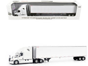 2025 Freightliner Cascadia Gen-5 Truck Tractor with Sleeper and Great Dane Champion 53ft Dry Cargo Trailer Winter White "Transport Series" 1/64 Diecast Model by Diecast Masters