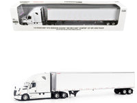 2025 Freightliner Cascadia Gen-5 Truck Tractor with Sleeper and Great Dane Champion 53ft Dry Cargo Trailer Winter White "Transport Series" 1/64 Diecast Model by Diecast Masters