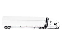 2025 Freightliner Cascadia Gen-5 Truck Tractor with Sleeper and Great Dane Champion 53ft Refrigerated Trailer Winter White "Transport Series" 1/64 Diecast Model by Diecast Masters image 2