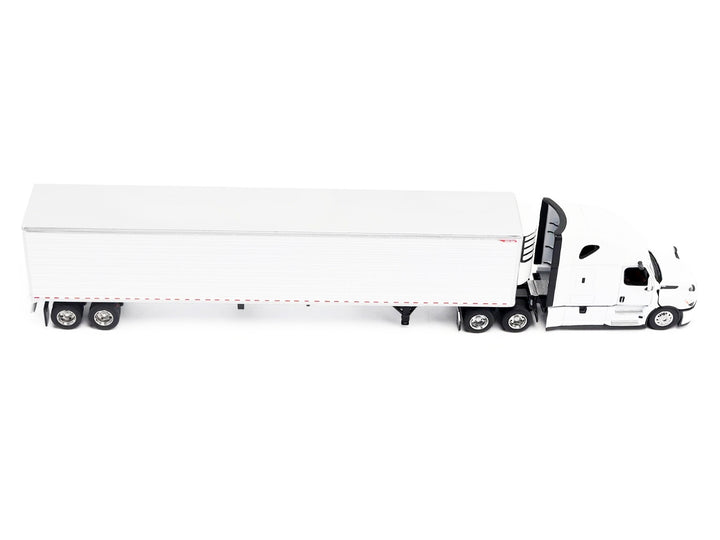2025 Freightliner Cascadia Gen-5 Truck Tractor with Sleeper and Great Dane Champion 53ft Refrigerated Trailer Winter White "Transport Series" 1/64 Diecast Model by Diecast Masters image 2