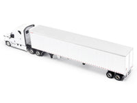 2025 Freightliner Cascadia Gen-5 Truck Tractor with Sleeper and Great Dane Champion 53ft Refrigerated Trailer Winter White "Transport Series" 1/64 Diecast Model by Diecast Masters image 3