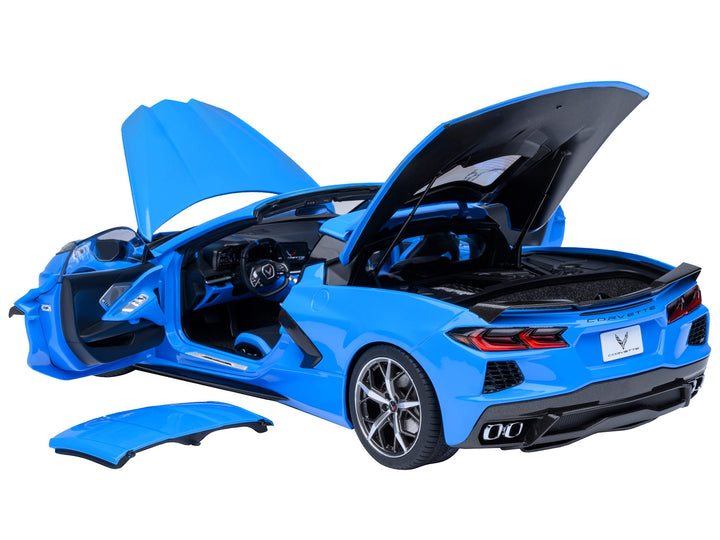 2020 Chevrolet Corvette C8 Stingray Rapid Blue 1/18 Model Car by Autoart image 2
