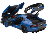 2017 Dodge Viper ACR Competition Blue with Black Stripes 1/18 Model Car by Autoart image 5