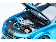 Dodge Charger SRT Hellcat Redeye B5 Blue Metallic with Carbon Stripes 1/18 Model Car by Autoart image 3