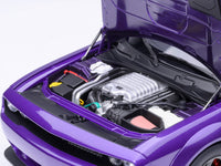 2023 Dodge Challenger SRT Super Stock Plum Crazy Purple 1/18 Model Car by Autoart image 3