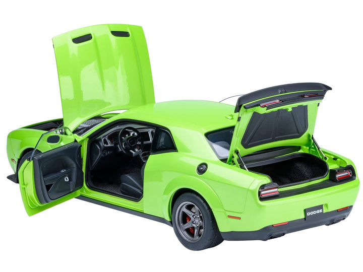 2023 Dodge Challenger SRT Super Stock Sublime Green 1/18 Model Car by Autoart image 2