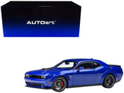 2022 Dodge Challenger R/T Scat Pack Widebody Indigo Blue 1/18 Model Car by Autoart image 2