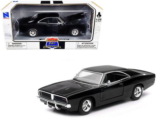 New Ray 1969 Dodge Charger RT black Muscle Car Collection 1:25 71893B, view 1