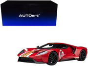 Ford GT Heritage Edition #16 "Alan Mann" Red Metallic with Gold Stripes 1/18 Model Car by Autoart image 2