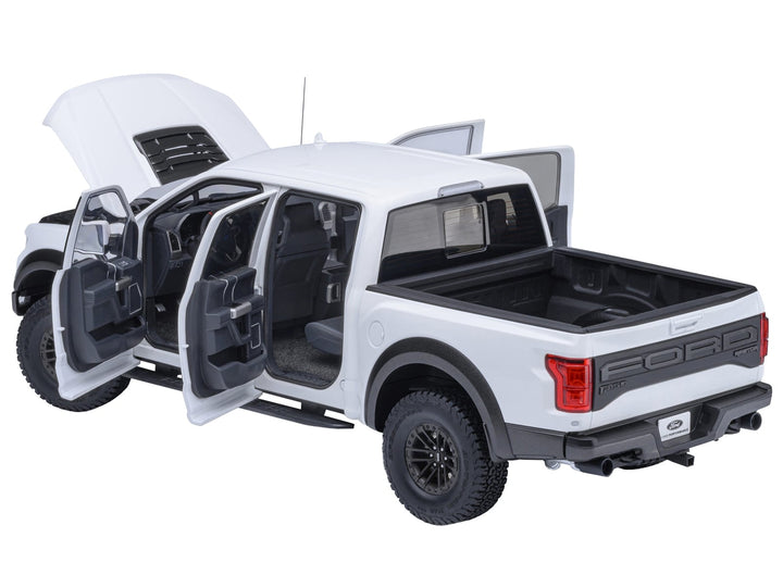 2019 Ford F-150 Raptor Pickup Truck Oxford White 1/18 Model Car by Autoart image 2