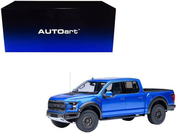 AUTOart 2019 Ford F-150 Raptor pickup Velocity Blue 1:18 72949, view 1