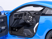 Ford Mustang Shelby GT500 Grabber Blue with White Stripes 1/18 Model Car by Autoart image 4