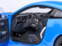 Ford Mustang Shelby GT500 Grabber Blue with White Stripes 1/18 Model Car by Autoart image 4