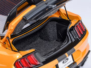 Ford Mustang Shelby GT500 Cyber Orange Metallic with Black Stripes 1/18 Model Car by Autoart image 5