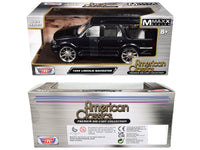Motormax 1998 Lincoln Navigator black metallic white interior 1:24 73227BLK, product image 3