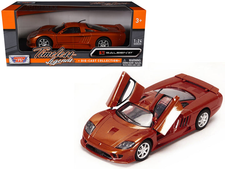 Saleen S7 Copper 1/24 Diecast Model Car by Motormax