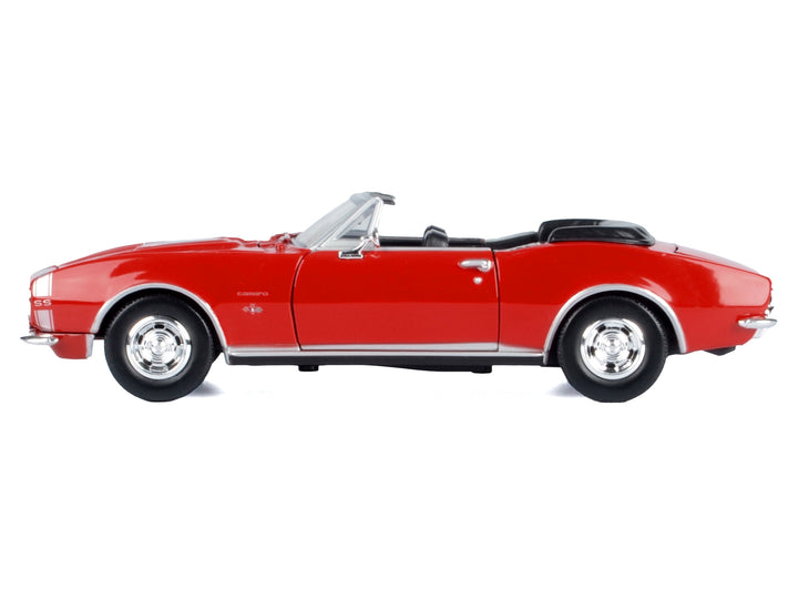 1967 Chevrolet Camaro SS Convertible Burgundy 1/24 Diecast Model Car by Motormax image 2