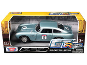 Aston Martin DB5 RHD (Right Hand Drive) #5 Light Blue Metallic "GT Racing" Series 1/24 Diecast Model Car by Motormax image 3